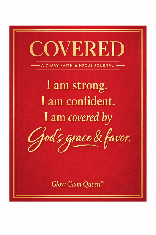 You’ll also receive a printable 5x7 COVERED affirmation card — designed to:

• Frame on your nightstand
• Keep in your Bible
• Tape to your mirror
• Gift to another strong woman

Because sometimes you don’t just need reflection.
You need a reminder.