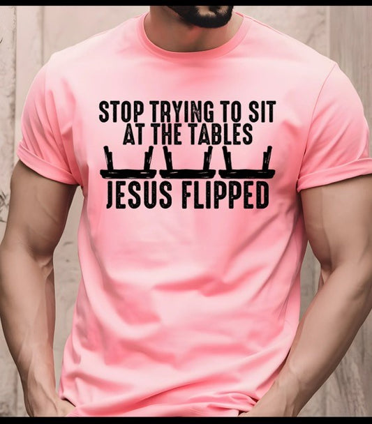 Stop Trying to sit at tables (White Only)